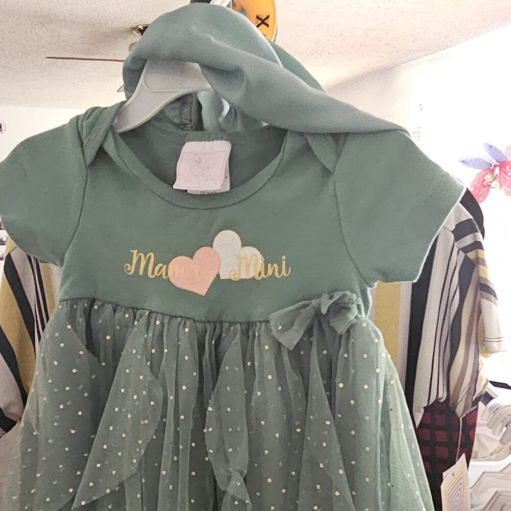Little girl dress with under wear cover